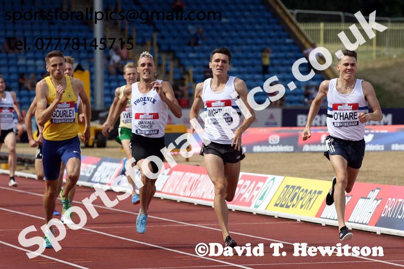 Mens 1500 metres, Muller British Championships, Alexander Stadium, Birmingham. Photo: David T. Hewitson/Sports for All Pics